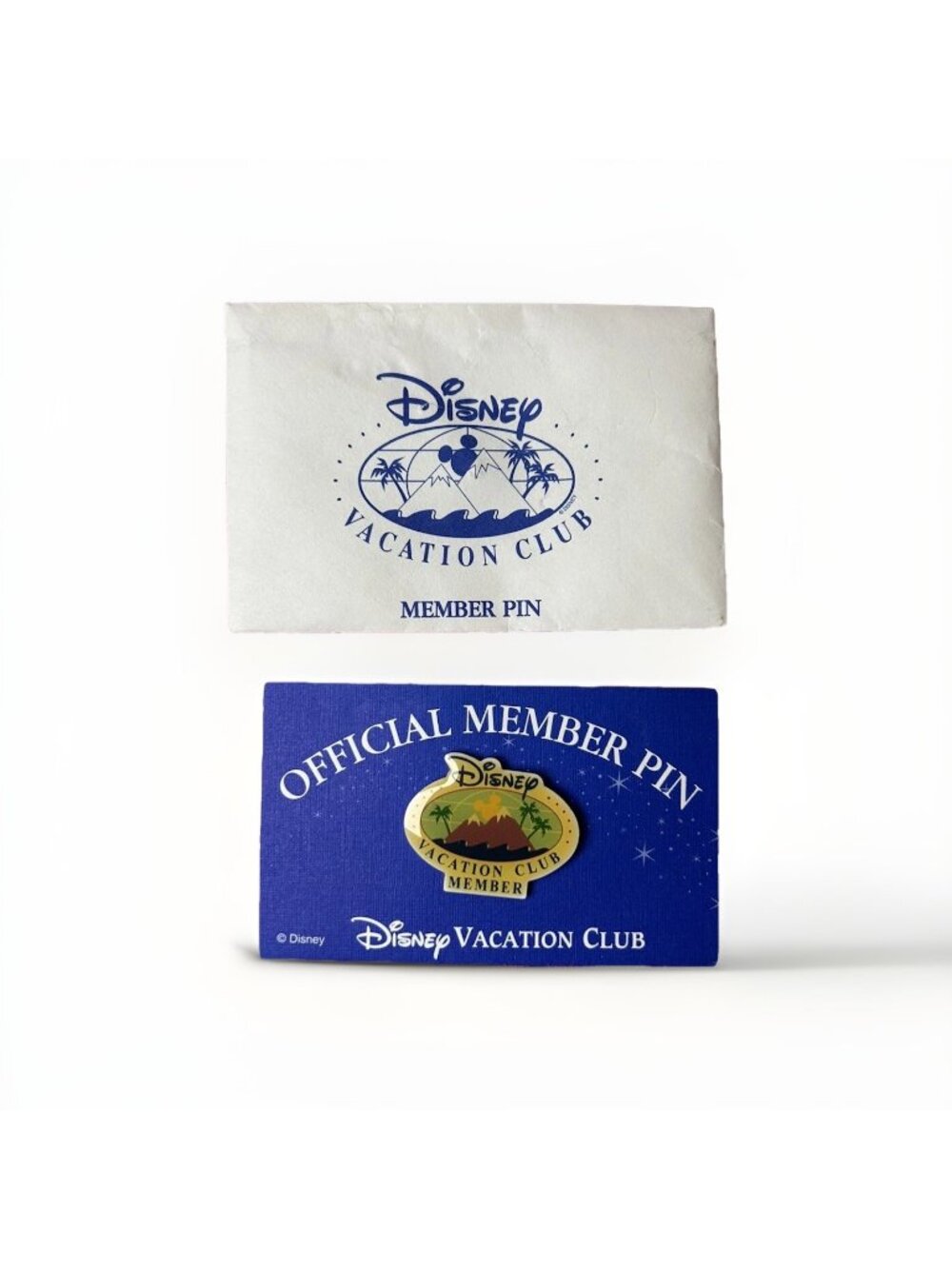 Disney Pin Vacation Club Official Member With Envelope And Paper Trading Vintage